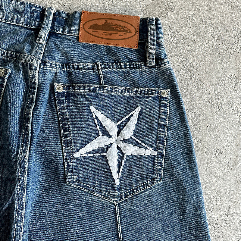 Jorts Jeans Corteiz "Azul"