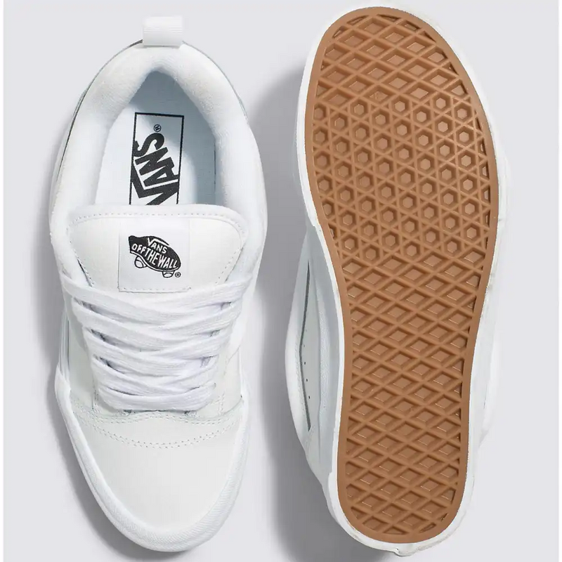 Vans knu skool “Leather True White”