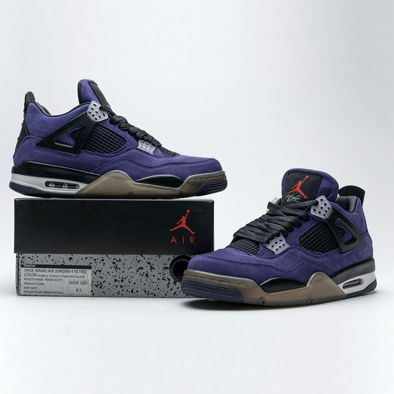 Travis Scott x Air Jordan 4 “Purple Suede”