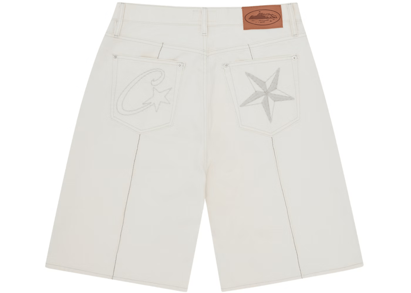 Jorts Jeans Corteiz "Branco"