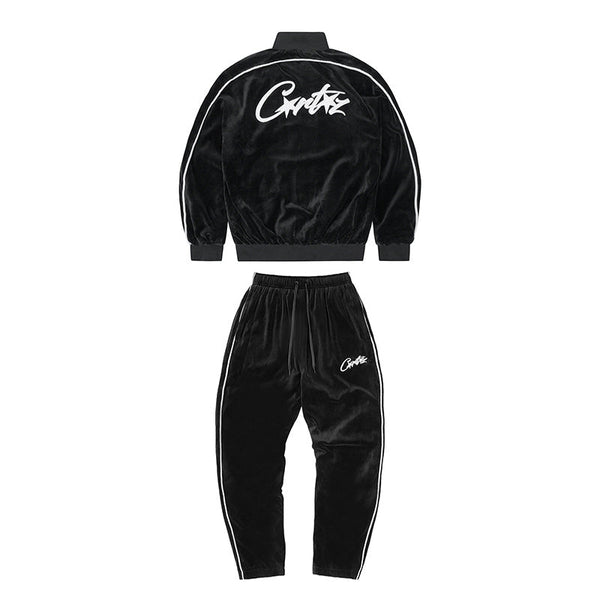 新製品情報も満載 Conjunto Corteiz Black Velour トップス