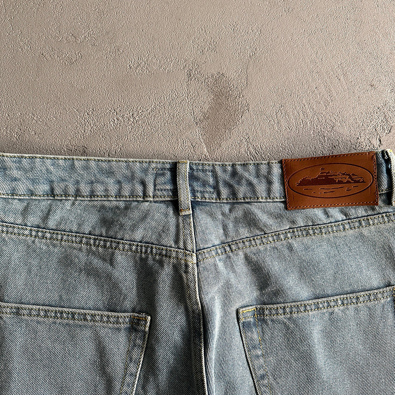 Jorts Jeans Corteiz "Azul Claro"