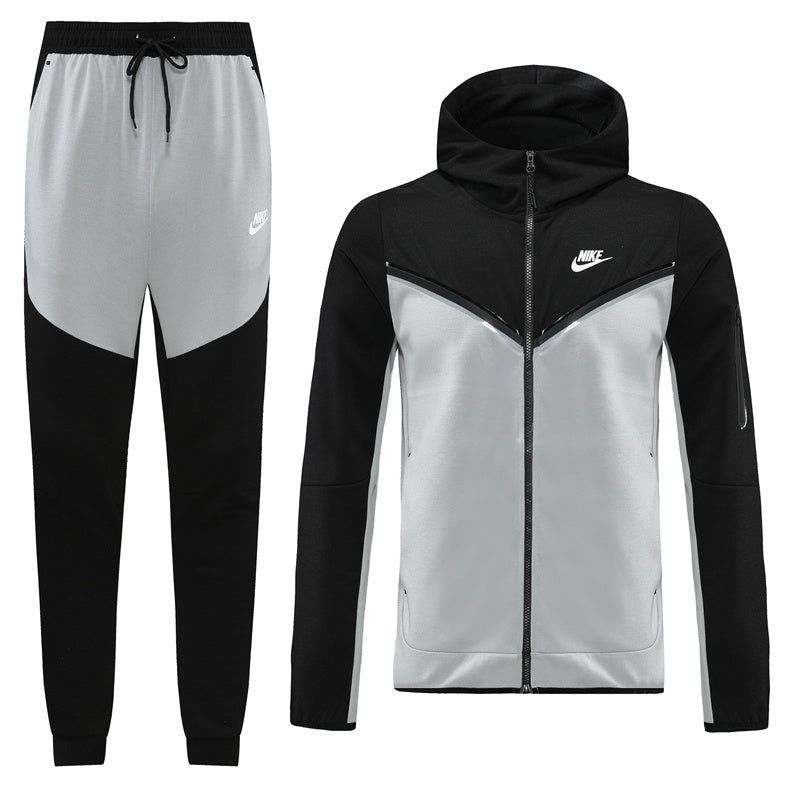 Conjunto Nike Tech Fleece "Preto e Cinza"