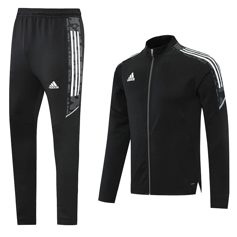 Conjunto Dri Fit Adidas "Preto e Cinza"