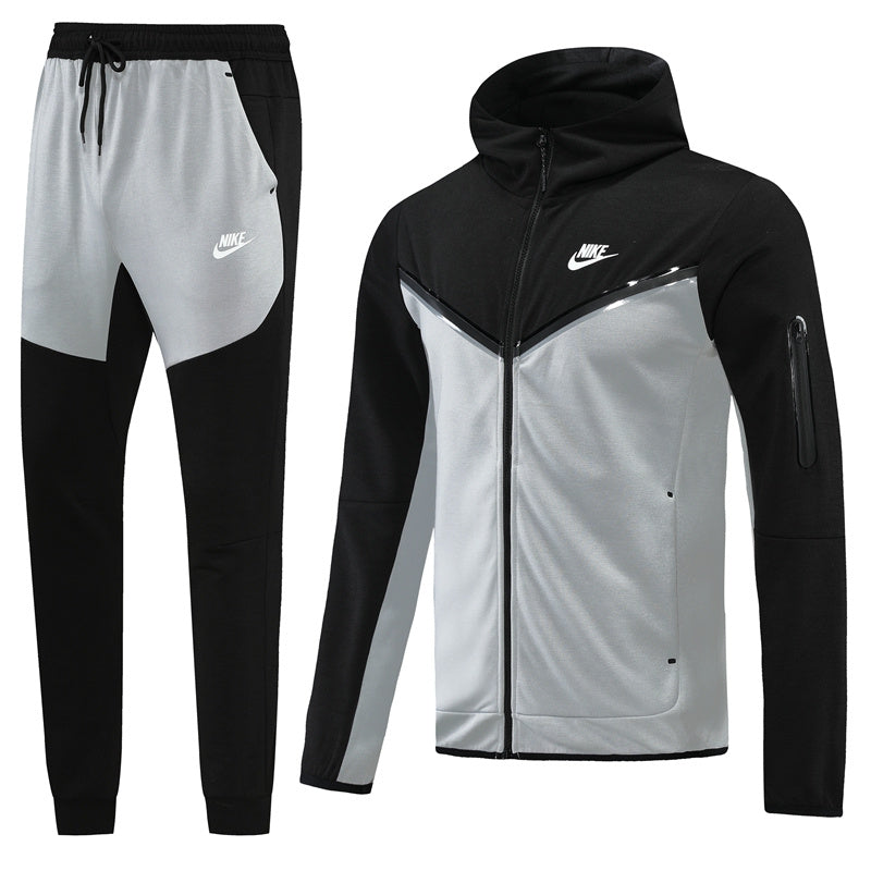 Conjunto Nike Tech Fleece "Preto e Cinza"