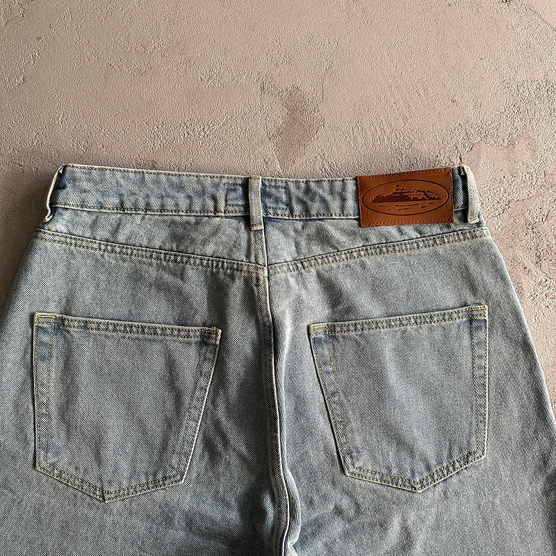 Jorts Jeans Corteiz "Azul Claro"