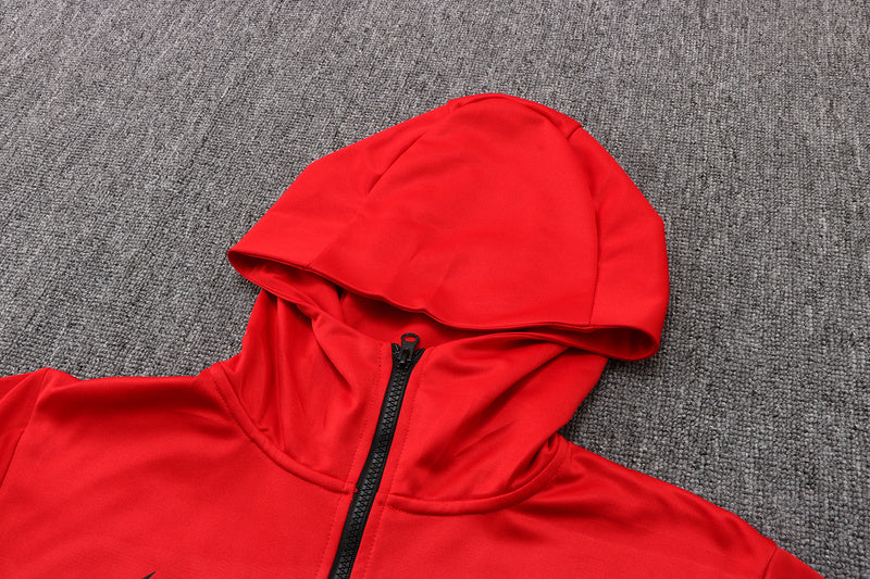 Conjunto Nike Tech Fleece "Vermelho e Preto"