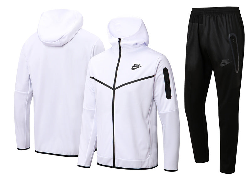 Conjunto Nike Tech Fleece "Branco e Preto"