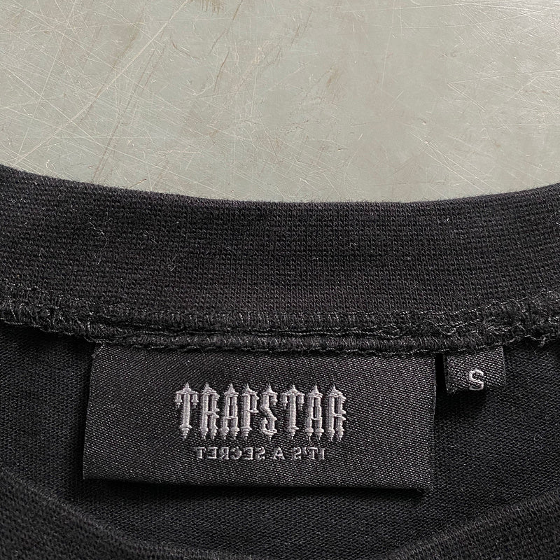 Conjunto Trapstar Verão Cinza Preto com Laranja