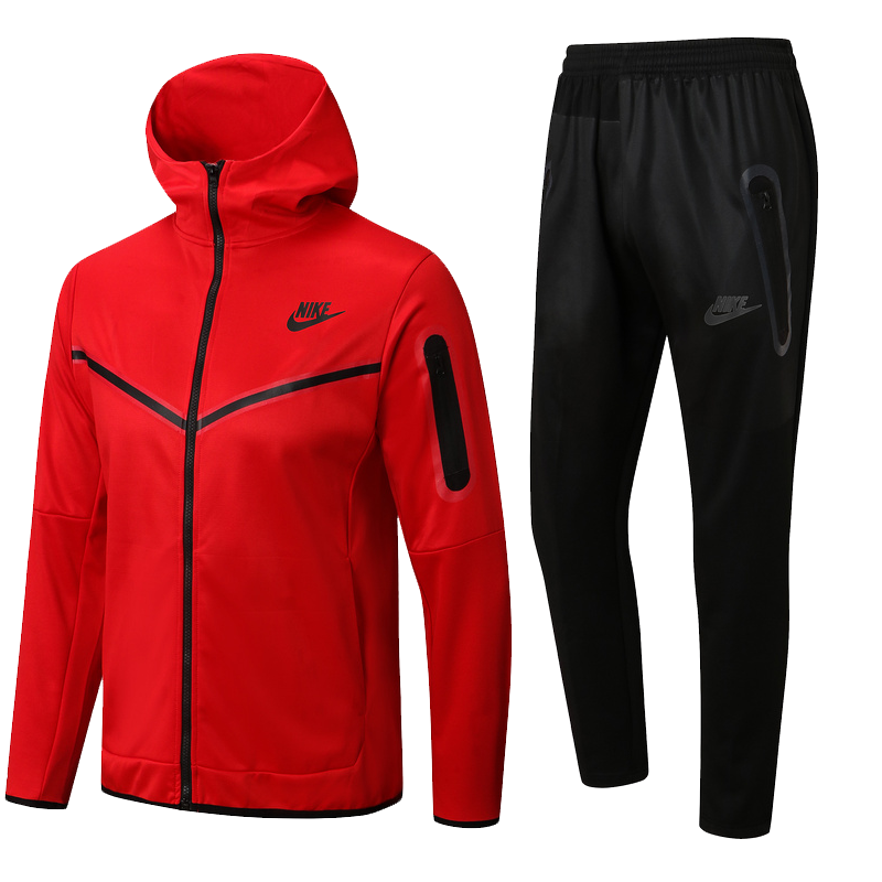 Conjunto Nike Tech Fleece "Vermelho e Preto"