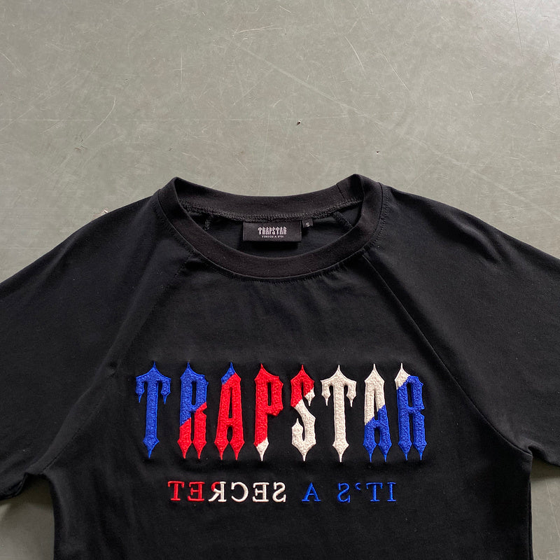 Conjunto Trapstar Verão Cinza Preto Francê