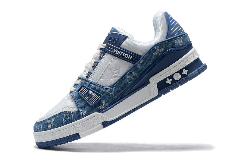 Louis Vuitton Trainer Blue Jeans