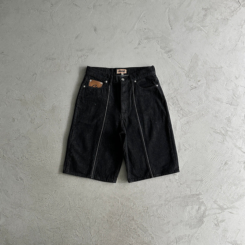 Jorts Jeans Corteiz "Preto"