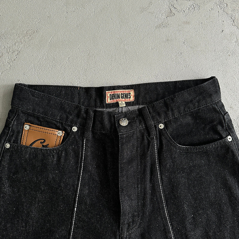 Jorts Jeans Corteiz "Preto"