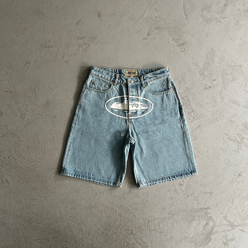 Jorts Jeans Corteiz "Azul Claro"