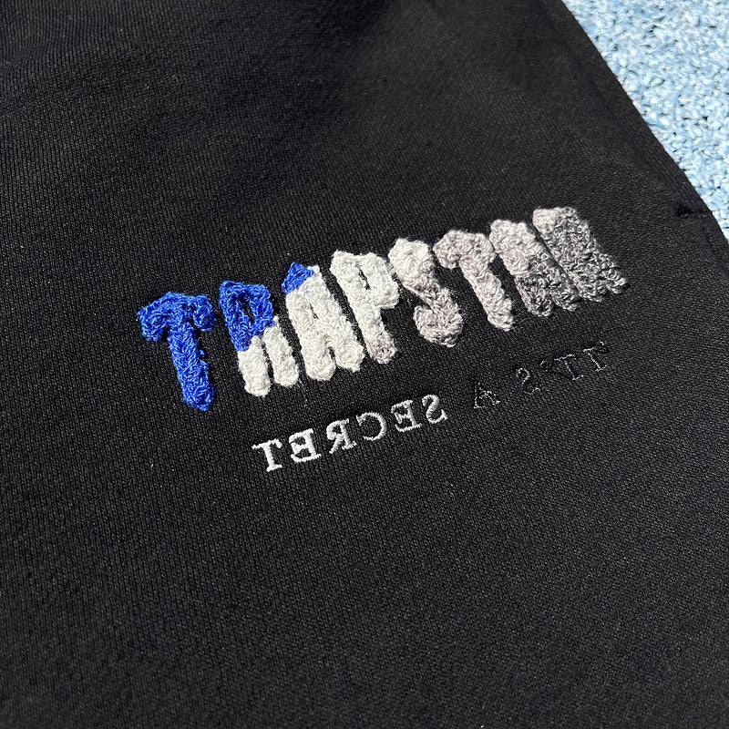 Conjunto Trapstar Verão Cinza Preto com Azul Claro