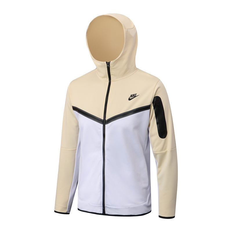 Conjunto Nike Tech Fleece "Bege e Branco"