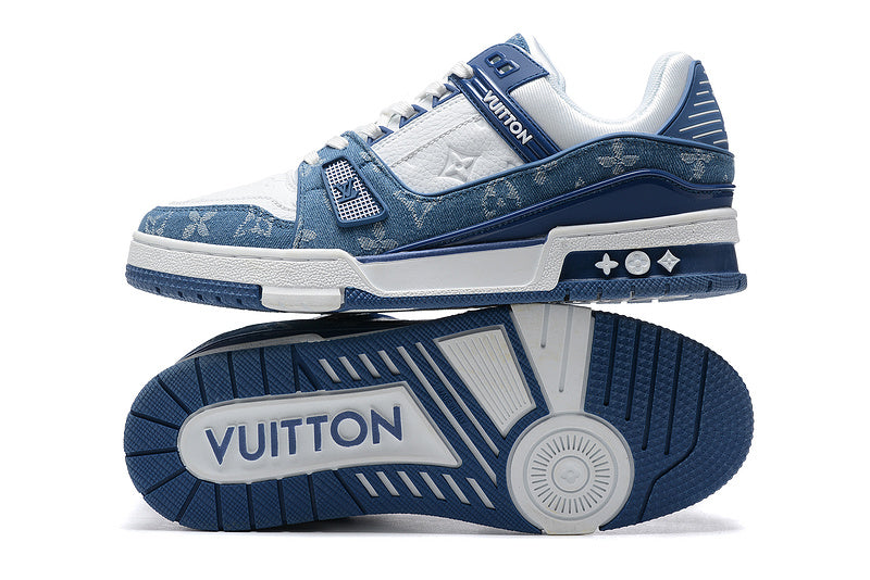 Louis Vuitton Trainer Blue Jeans